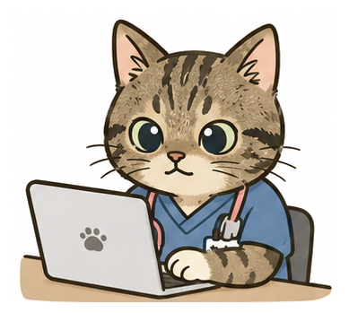 イメージキャラクター「れんと」がノートパソコンで業務をしているイラスト